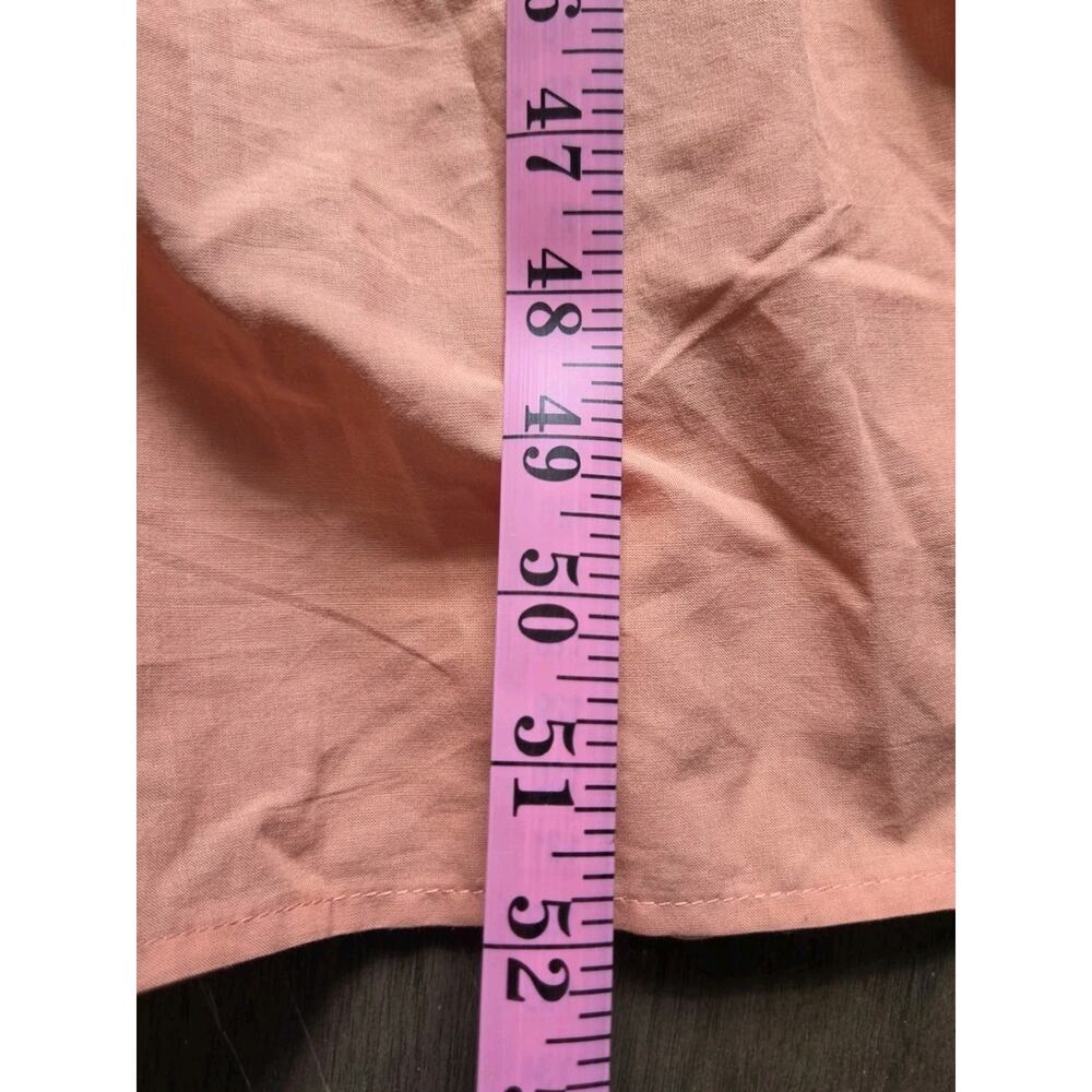 Cynthia Rowley Mixed Media Tank Tiered Dress Drop Waist Sz M Dusty Peach Boho - Picture 11 of 11
